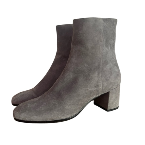 M. Gemi The Cristina Boot Booties Grey Suede size 37.5 US size 7 - Picture 1 of 16